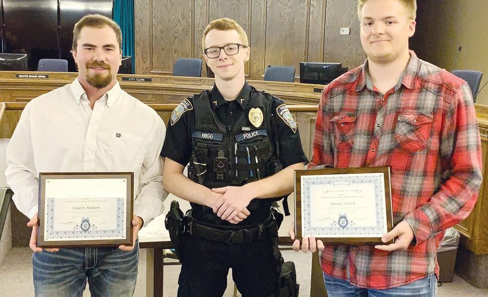 The Minot Police Department honored two local residents - MDMH Minot